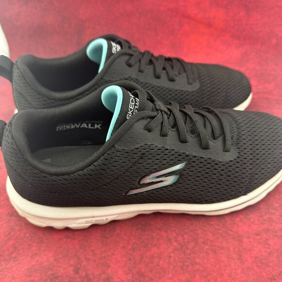 SKECHERS "GO WALK" WOMEN'S TRAVEL-FUN JOURNEY MESH UPPER STRETCH LACES SIZE 9 - Picture 3 of 12